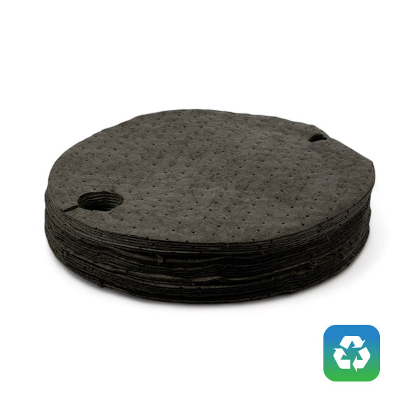 Universal Absorbent Mat Pad Drum Top Cover, Sustayn 22in (25ct) G-76